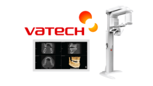 VaTech Cone Beam CT machine with 3D imaging display, enhancing dental treatment planning and accuracy at Evolve Dental Care.